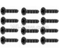HBX Survivor MT Parts-Countersunk Self Tapping Screw 2X15mm(12PCS) Parts-S011